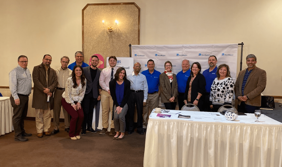 The entire group at the first Allegheny Cloud Network Group event, sponsored by More4apps.