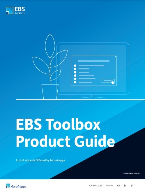 EBS Toolbox Product Guide from More4apps.