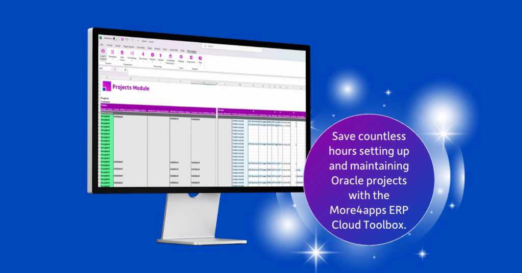See how the More4apps Contracts Integrator within the ERP Cloud Toolbox helped our customer upload, download, and edit data 90% faster than the alternative solutions.
