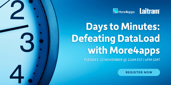 [Rescheduled] Days to Minutes: Defeating DataLoad with More4apps